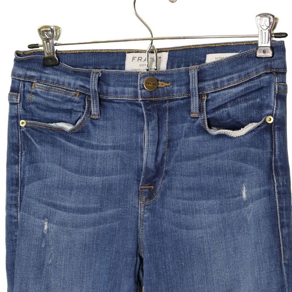 Frame Denim Le High Skinny Jeans Womens Sz 26 Blue Medium Wash Denim Made in USA - Picture 5 of 8